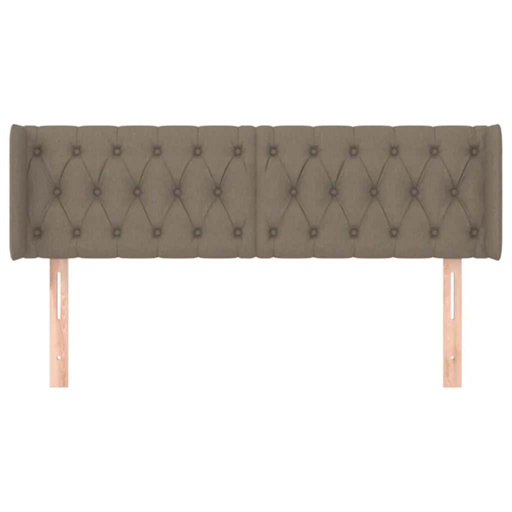 Testiera ad Orecchio Tortora 163x16x78/88 cm in Tessuto 3119114