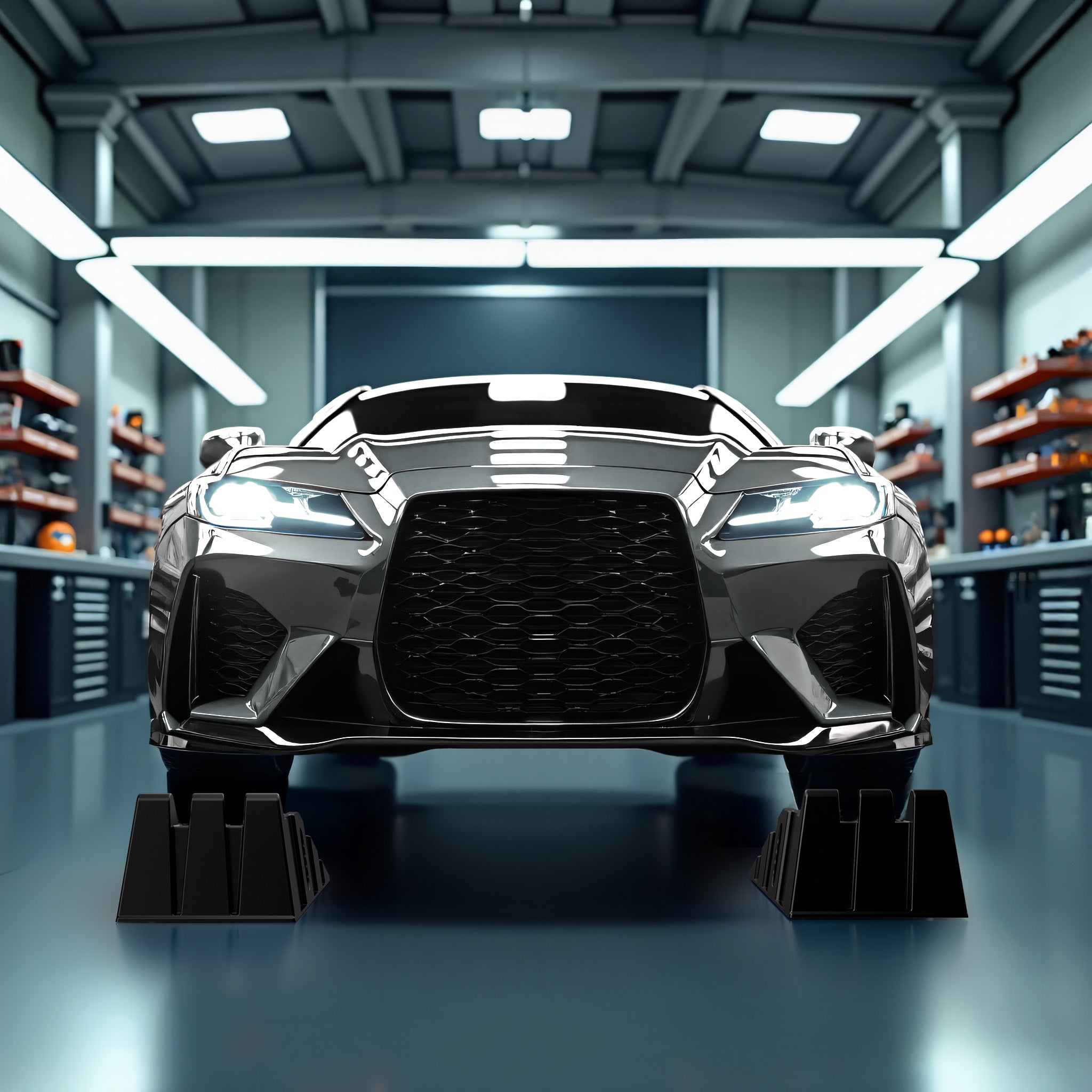 Cunei livellatori auto veicoli 2 pz. max 5 t Rampa di livellamento in plastica