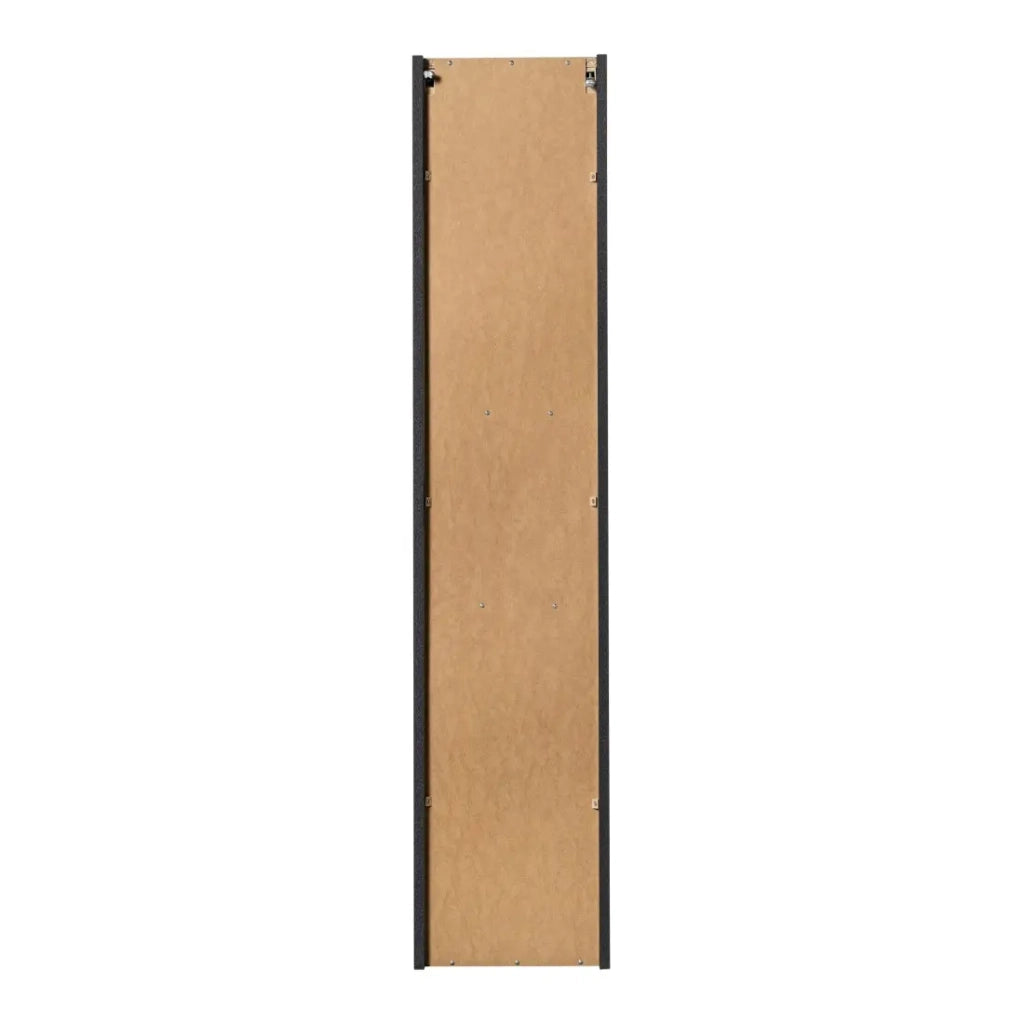 Colonna da bagno VANO – 2 porte + 1 nicchia – Nero opaco – L30 × P25 × H140 cm – Da appendere