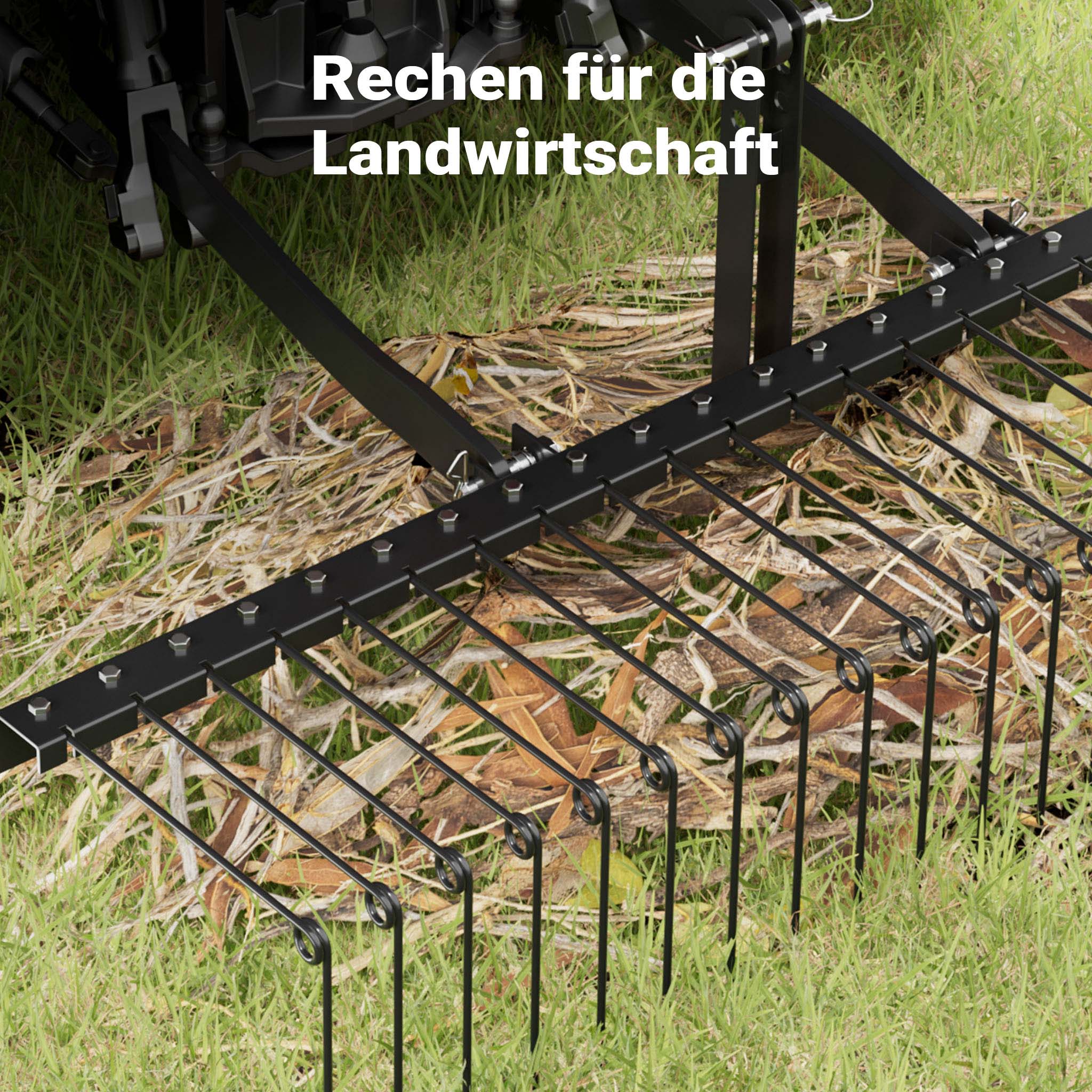 Strigliatore a molle trainato per prato 72" 183X76X48 cm Arieggiatore per trattorini Quad