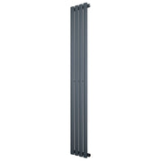 Radiatore Verticale Design Ovale Colonna Singola Antracite 1600x240 mm