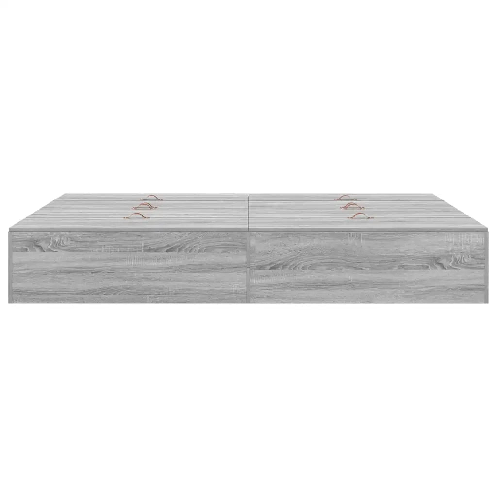 Struttura letto con contenitore Grigio Sonoma 140 x 200 cm 3335378