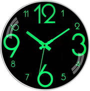 Orologio da Parete con Luce con Grandi Numeri Orologio da Muro con Clessidra Rondina senza Suono di Tacco Orologio da Parete a Batterie Silenzioso per Ambiente di Cucina Ambiente di Ufficio Camera da Letto 30 cm