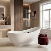 Vasca Da Bagno Freestanding Rea Sorento 180 Copritappo rame spazzolato