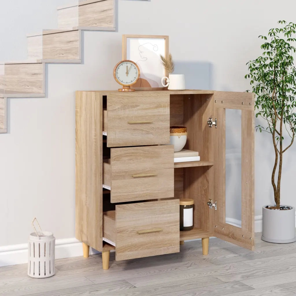 Credenza | Madia | Buffet da pranzo | Armadio da pranzo Rovere Sonoma 69,5x34x90 cm in Legno Multistrato