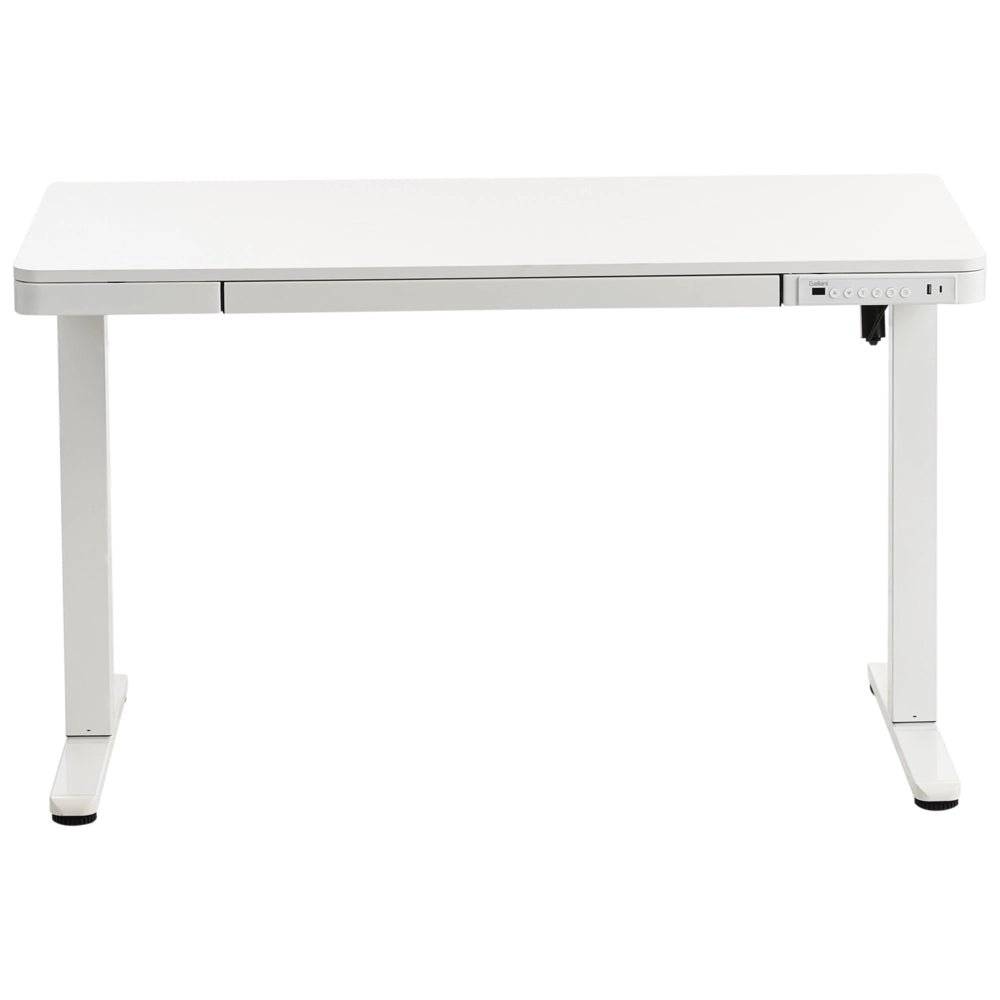 Scrivania regolabile con struttura in acciaio bianco e gambe 120 x 60 Stand and Sit Home Office Stand and Sit Design scandinavo