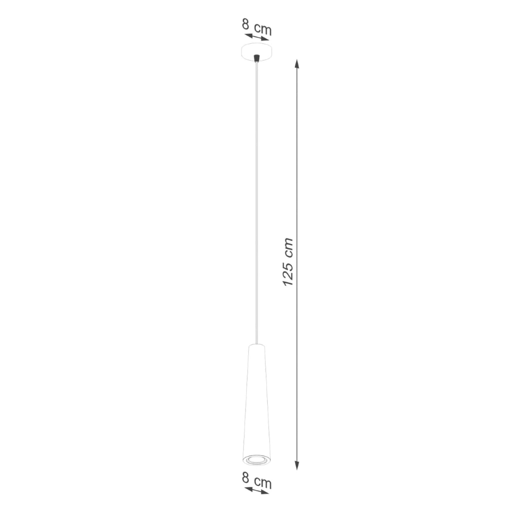 Lampada a sospensione industriale grigia VOLTEA Pure Lume