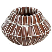 Vaso decorativo in terracotta marrone Stile naturale per fiori secchi