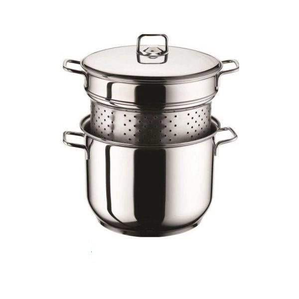 Pentola Bollipasta Cuicipasta Pastarella in Acciaio Inox Vittoria 24 cm