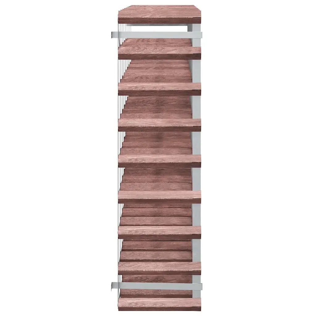 Portabottiglie per 72 Bottiglie Legno Massello di Pino Marrone