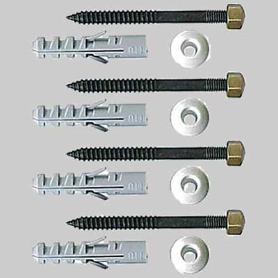 KIT FISSAGGI VASO/BIDET BRONZATI  6 x 80     MADE IN ITALY