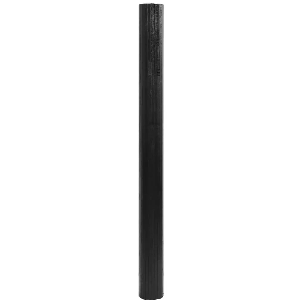 Tappeto Rettangolare Nero 80x100 cm in Bambù 376768