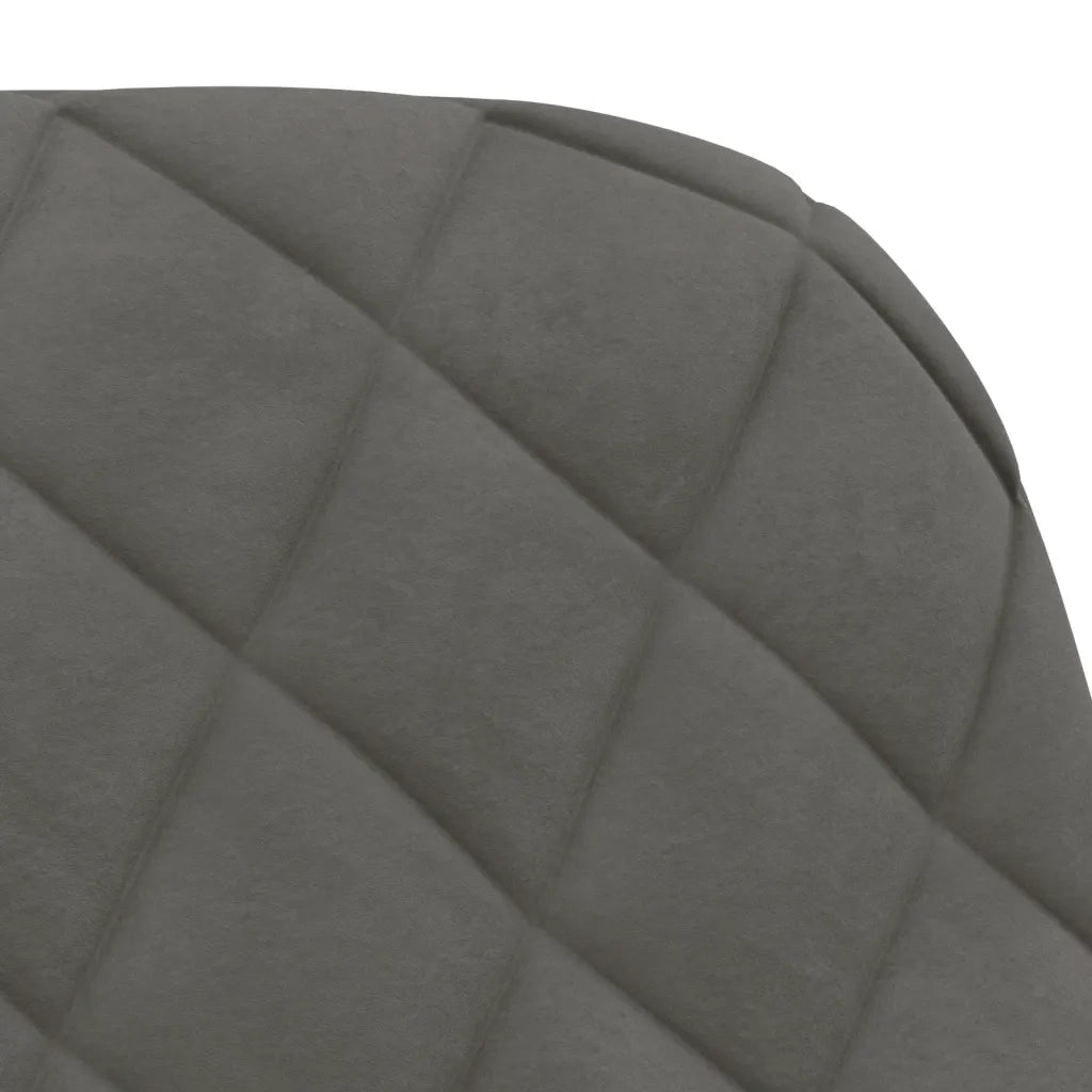 Sedie da Pranzo Girevoli 2 pz Grigio Scuro in Velluto cod mxl 12274