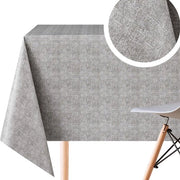 Telaio per tavolo grande, impermeabile, in vinile waterbestendente, pvc, a forma rettangolare, con profilo in rilievo, grigio, dimensioni 250 x 140 cm.