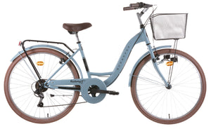 Bicicletta City Ragazza 28” 6V H43 cm Azzurra