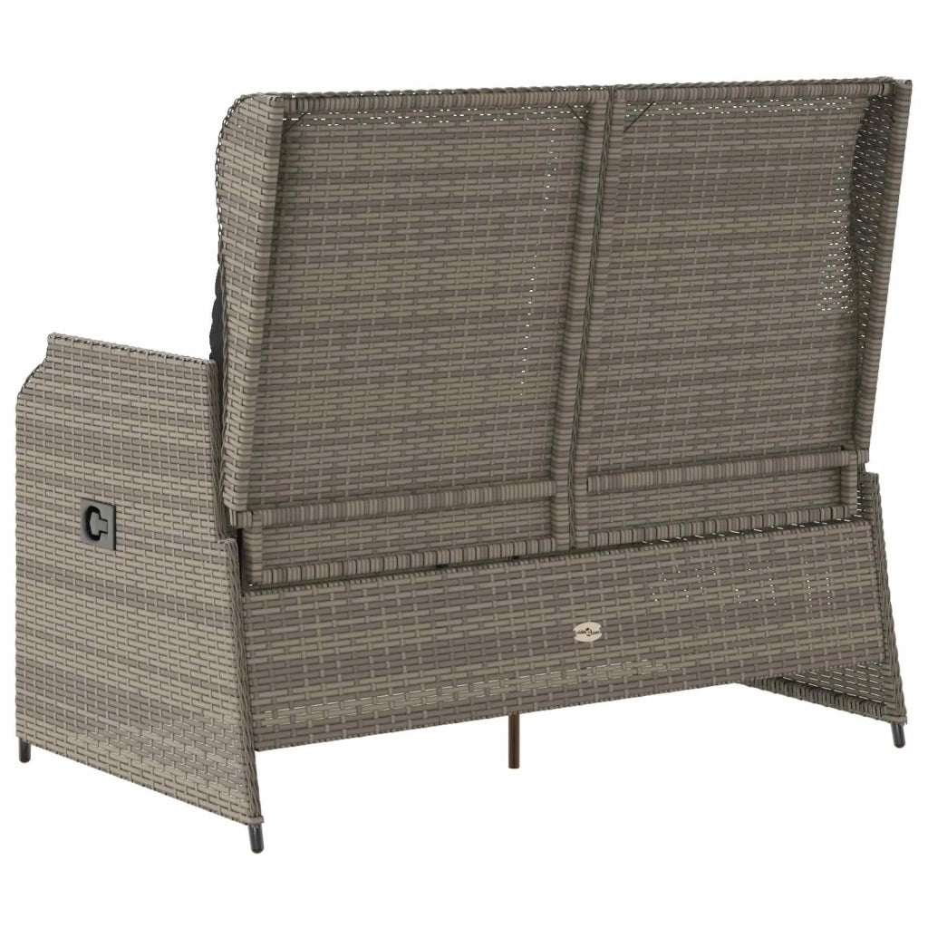 Panchina da giardino Grigio polyrattan 3394460
