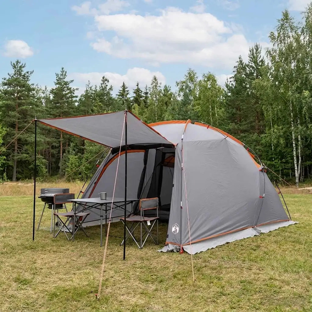 Tenda a tunnel Grigio e arancione 361 x 235 x 147 cm 42017402