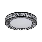 Plafoniera LED tonda 38 cm 17,5W nero/bianco Kanlux