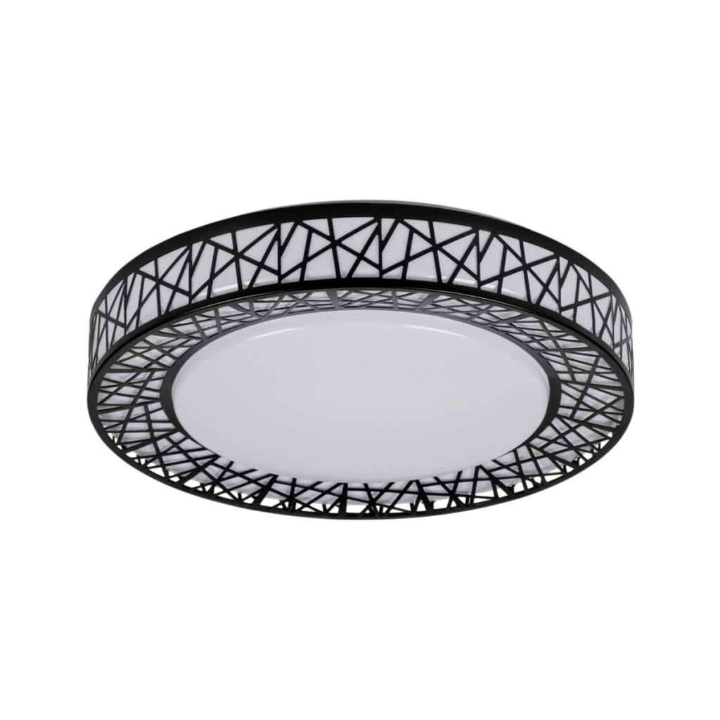 Plafoniera LED tonda 38 cm 17,5W nero/bianco Kanlux