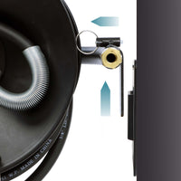 Avvolgitubo per aria compressa 15 m, avvolgitubo manuale in acciaio, per 20 bar, facile montaggio