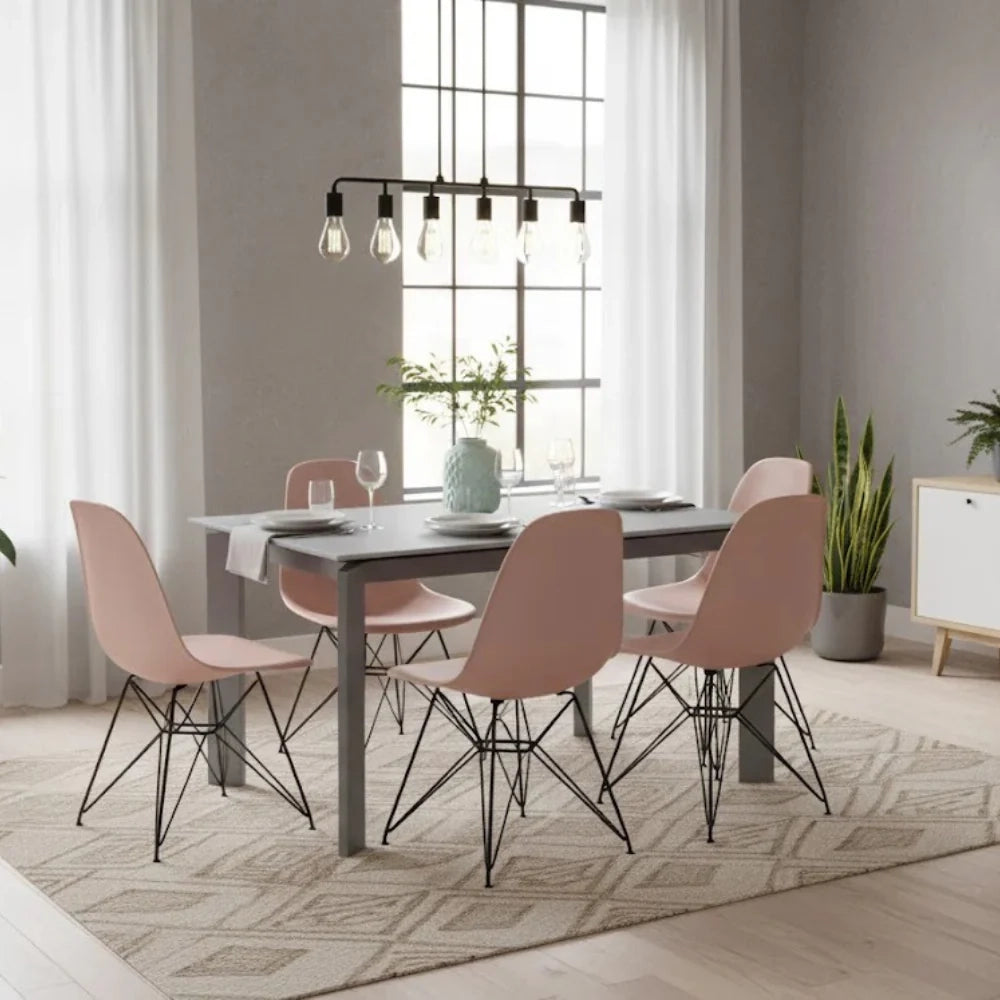 Tavolo da pranzo allungabile in vetro temperato grigio Function 120-170x80 cm fino a 8 posti | Duzzle