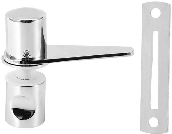 Porta di sicurezza per bagno con design moderno - Fabbriato in acciaio inox - Porta vetrata con serratura - Sicurezza e comodità - Adatto per bagno