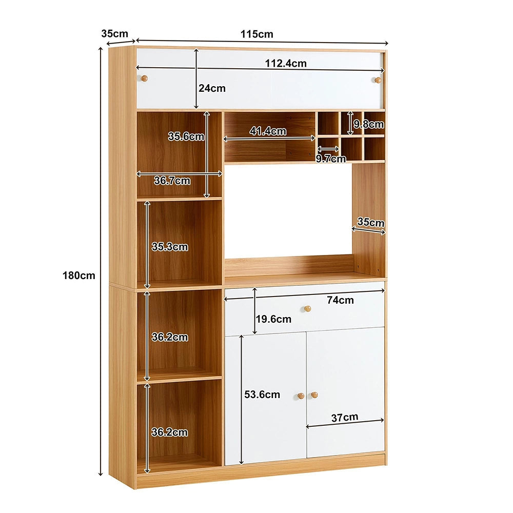 Mobile cucina LED - Xylo - 115x35x180cm 3 ante 1 cassetto