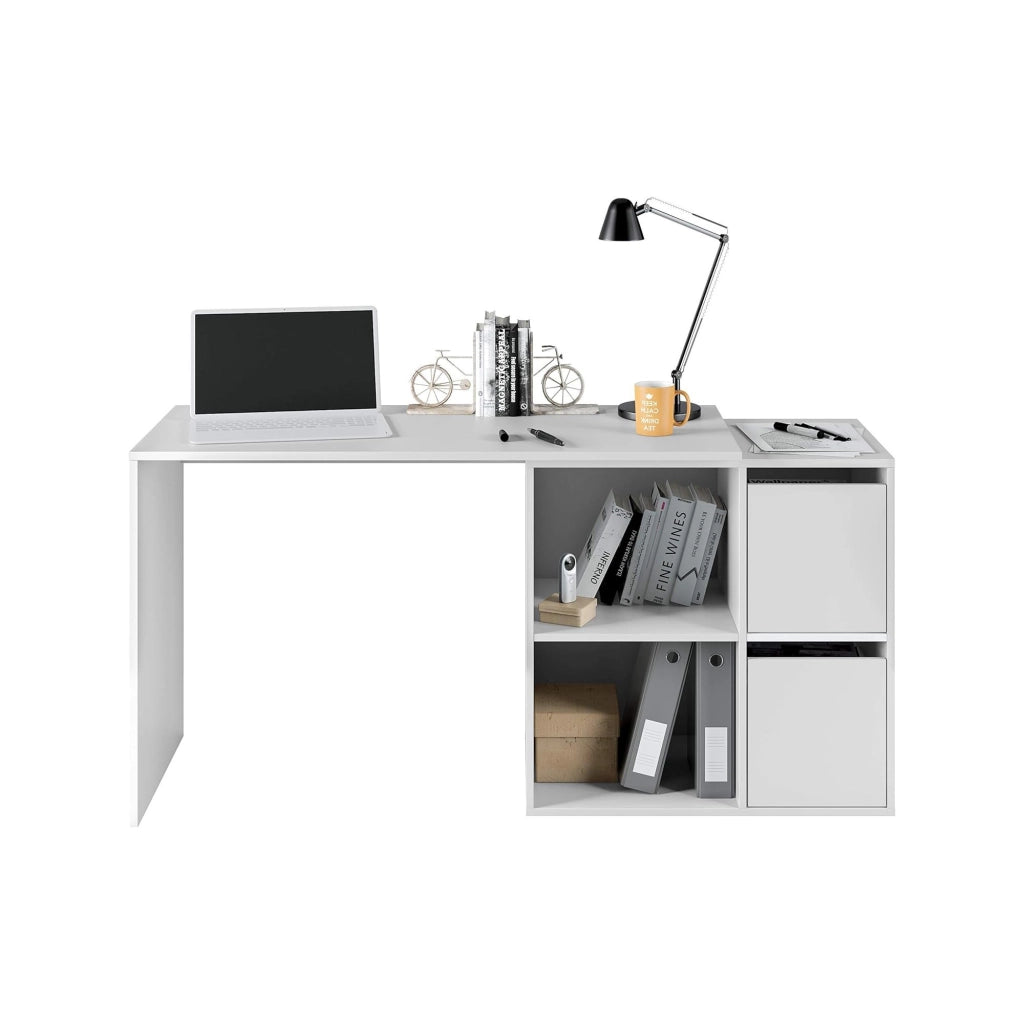 Ascona, Scrivania Modulabile, 152x49x74h cm Bianco