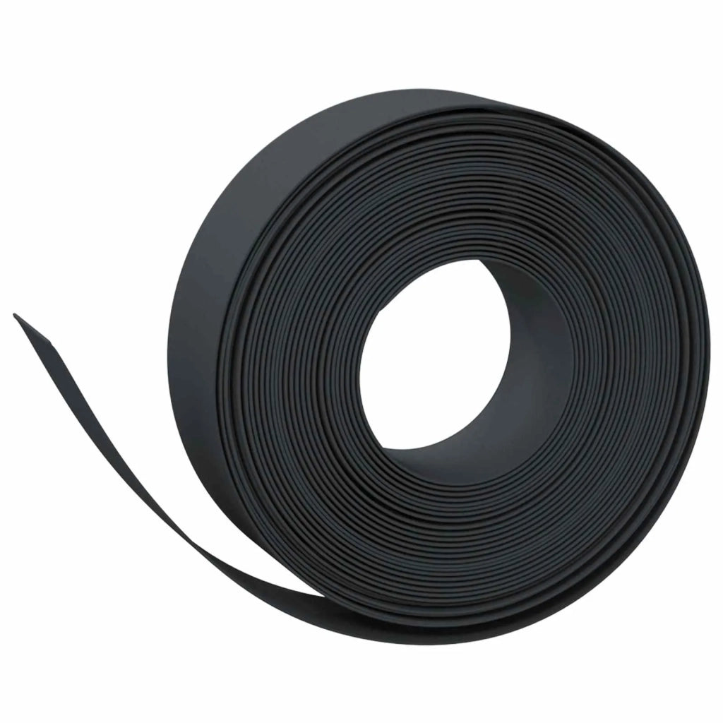 Bordatura per giardino 25 m 15 cm PE Nero 42036849