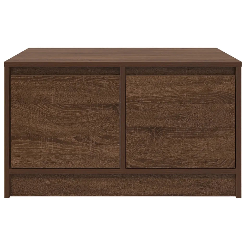 vidaXL Tavolino da Salotto con Cassetti Rovere Marrone 70,5x70x40 cm