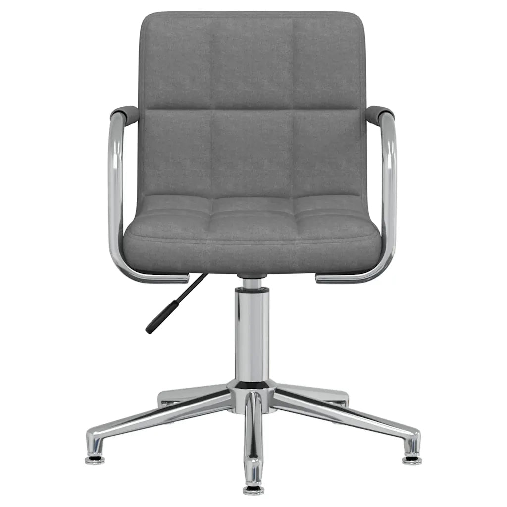 Sedia da Ufficio Girevole Grigio Chiaro in Tessuto 334729