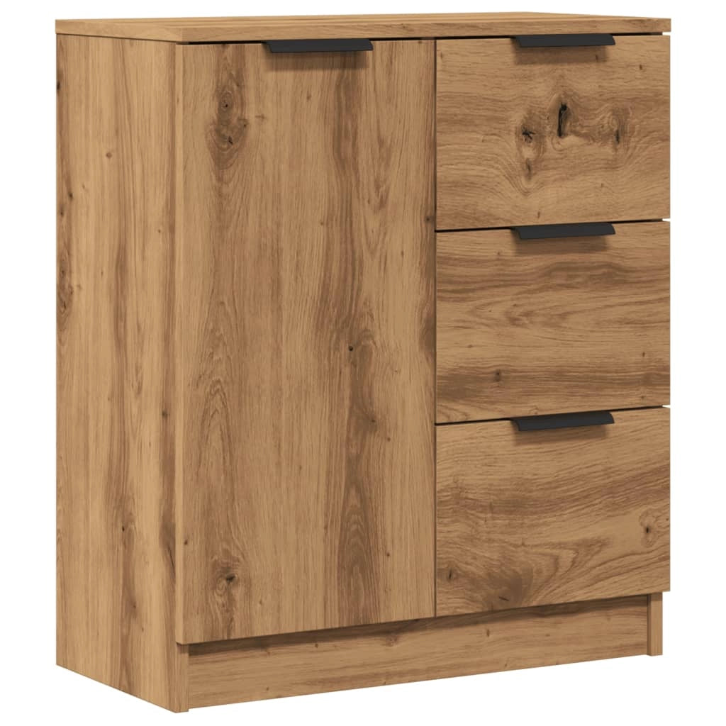 Buffet credenza cassettiera armadio mobile contenitore organizer cucina soggiorno salotto fatto a mano 60 x 30 x 70 cm legno ingegnerizzato marrone 02_0030812