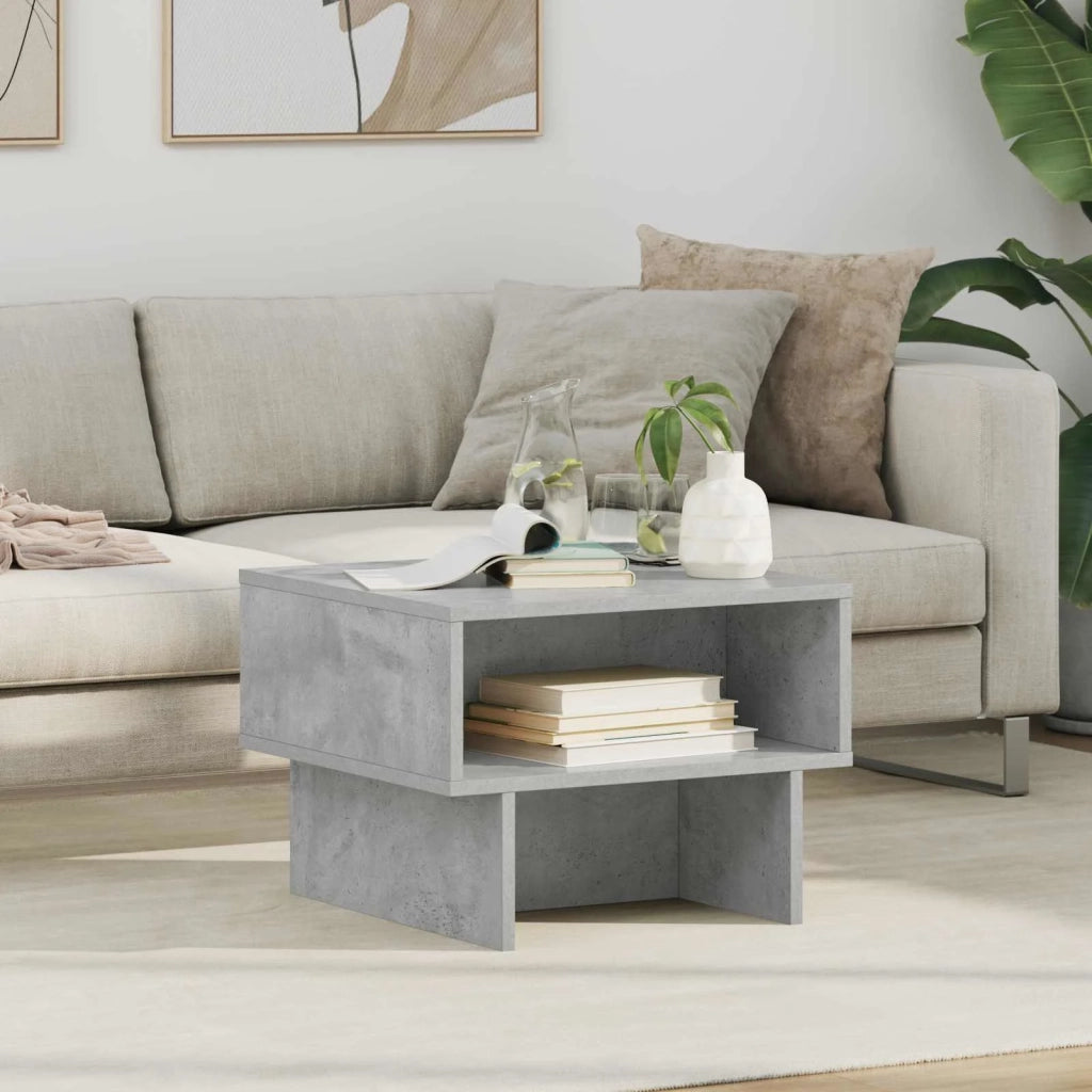 Tavolino da salotto Grigio cemento 48 x 46 x 35 cm 8000231