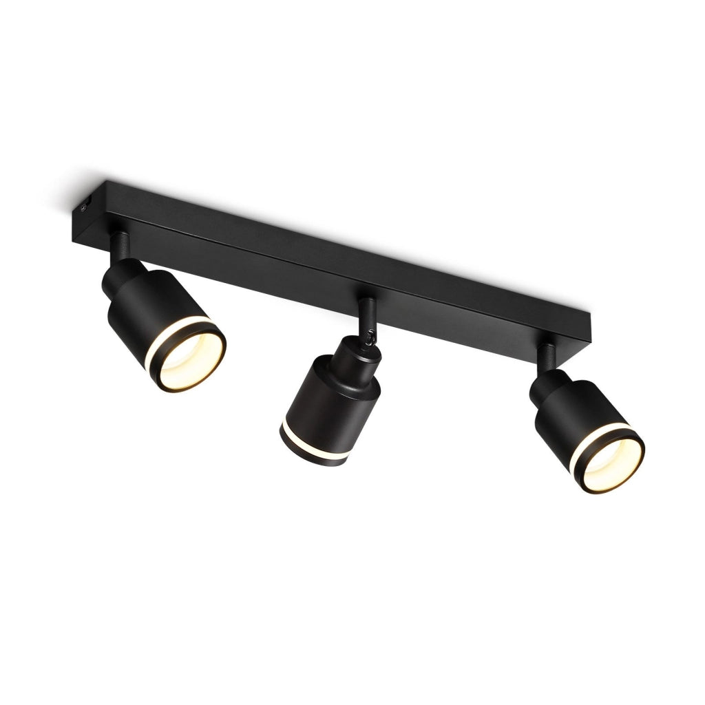 ZMH Faretto da soffitto 3 fiamme giratori 355° a sospensione moderni per corridoio camera letto