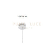 BEBA MONTATURA TONDA 1 LUCE ELETTRIFICATO CAVO TRASPARENTE LUNGHEZZA REGOLABILE D.12CM