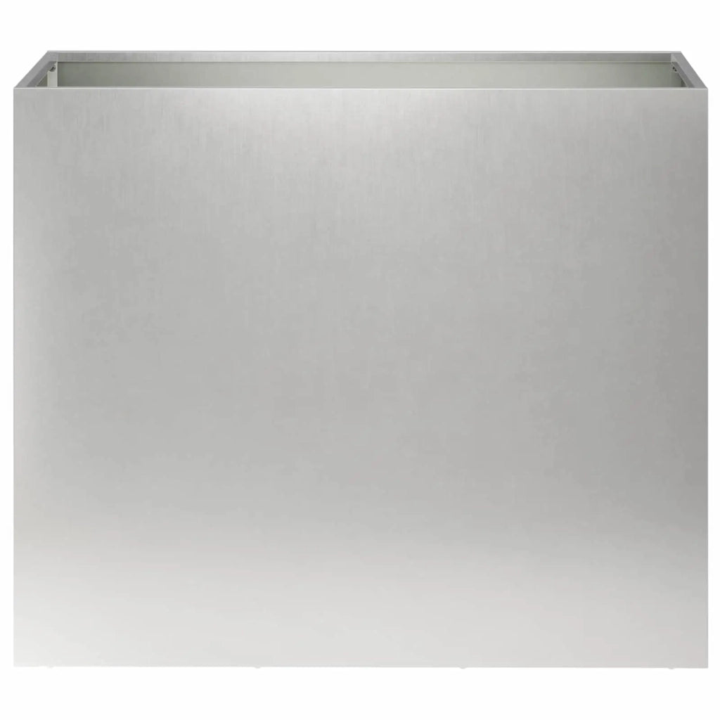 Vaso da giardino Argento 60 x 30 x 40 cm Acciaio Inox 8005562