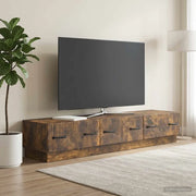 Mobile TV Rovere Fumo 147 x 34,5 x 27 cm Legno ingegnerizzato 895400