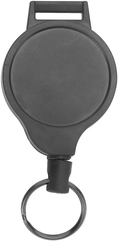 Sostegno per chiavi retrattile - Sostituto di chiave - Sostegno per chiavi con clip - Filo di acciaio - Clip girevole a 360 gradi - Materiale duraturo