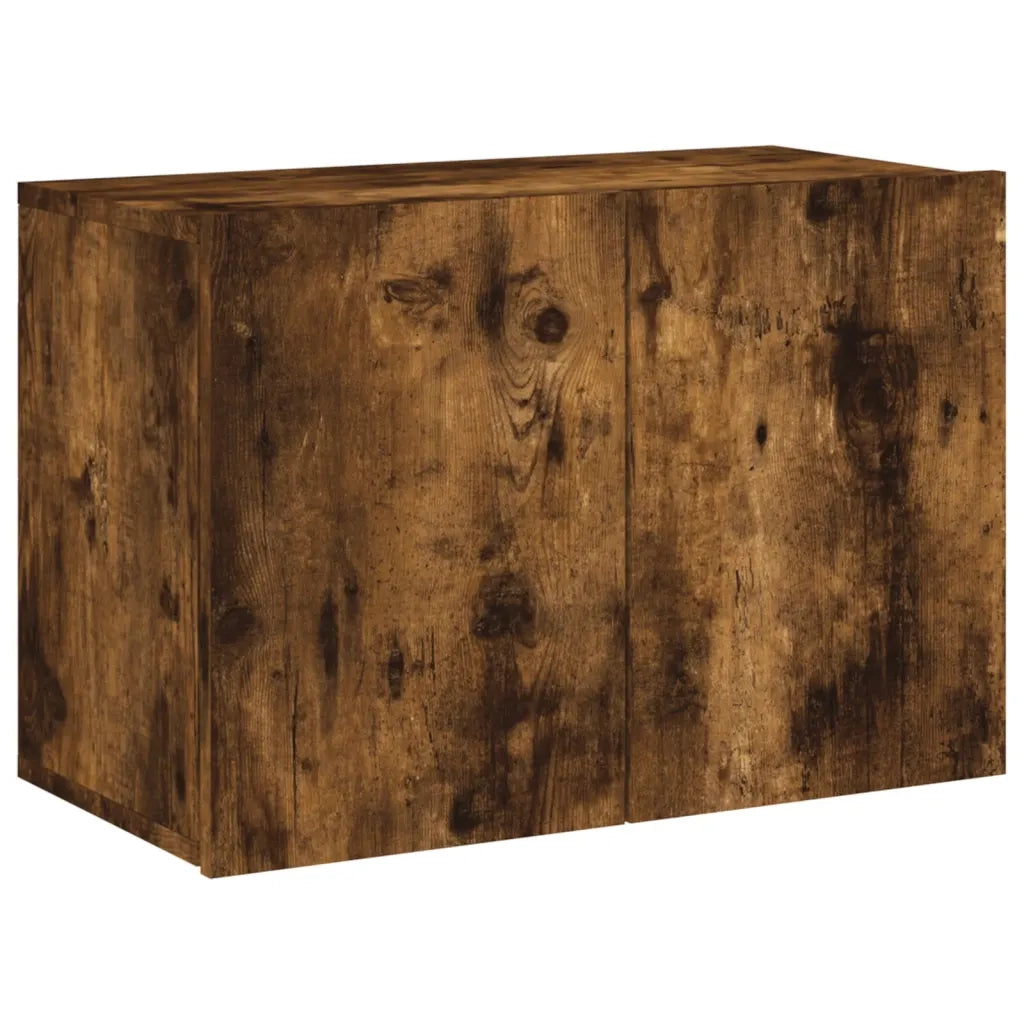 Mobile TV a Parete-Mobile TV a Muro Rovere Fumo 60x30x41 cm