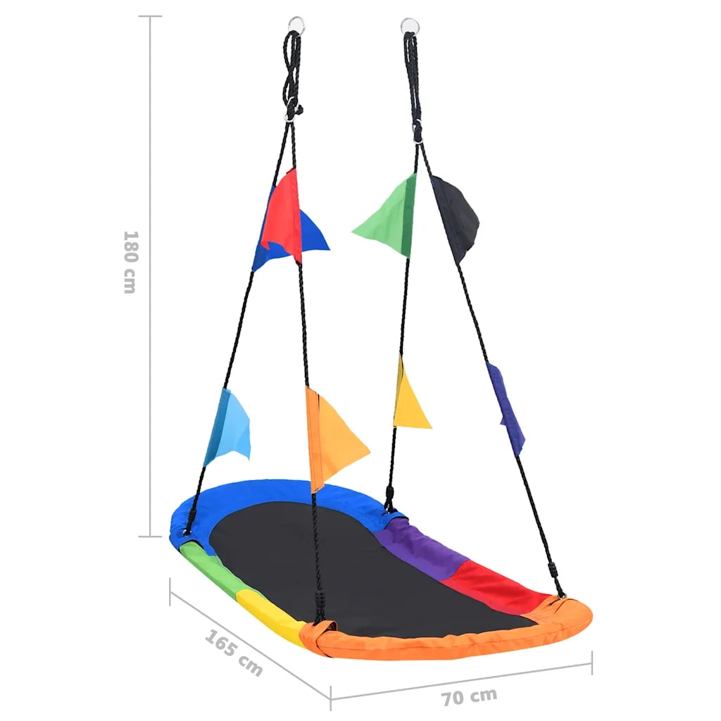 Altalena a Nido con Bandierine 165x70 cm CFW8300190