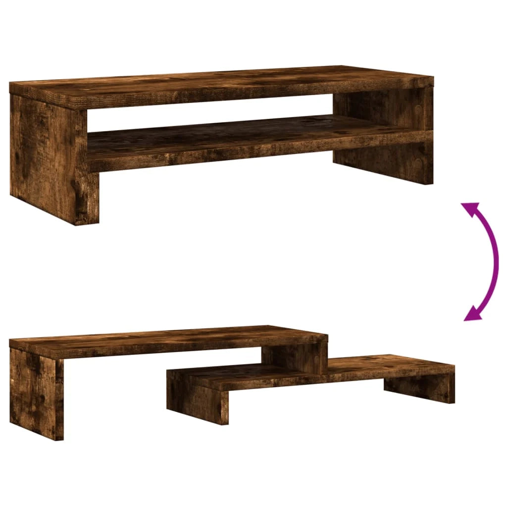Supporto per monitor mobile da scrivania 54 x 22 x 15 cm legno ingegnerizzato marrone 02_0044889