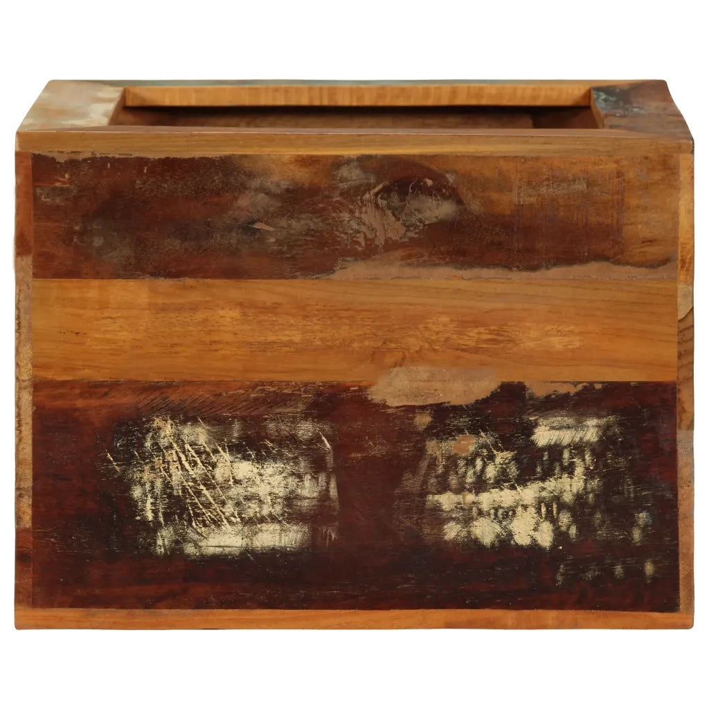 Sgabello in Legno Massello di Recupero 40x30x40 cm 246270