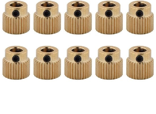 Estrattore a vite 10 pezzi - Vite in ottone - 26/40 denti - Per MK7/MK8 - Diametro esterno 11 mm - Componente di trasmissione duraturo