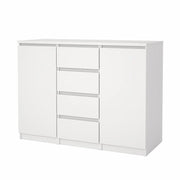 KIT MADIA 2ANTE+4CASS NAIA 121X50X91CM BIANCO