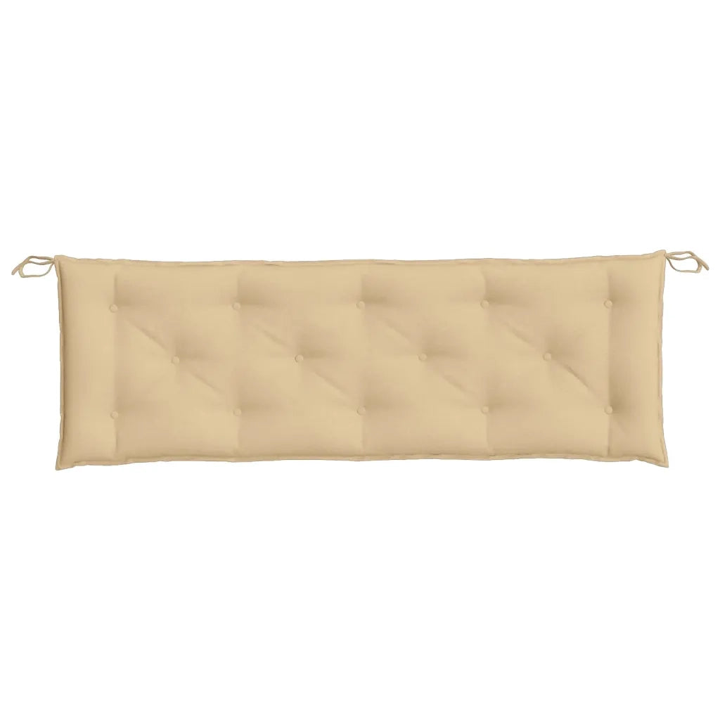 Cuscino Panca da Giardino Beige MÃ©lange 150x50x7 cm in Tessuto
