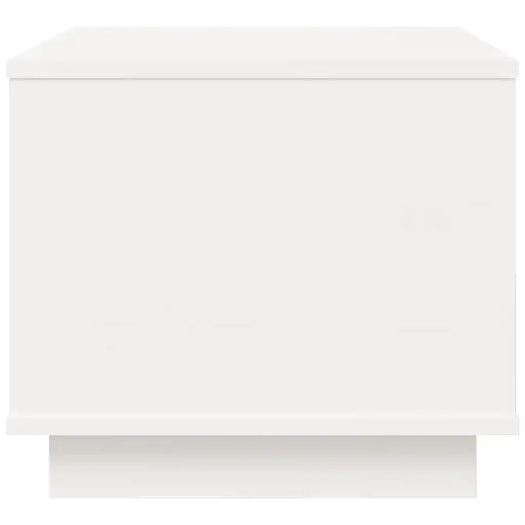 Tavolino da Salotto-Tavolino da soggiorno-Tavolo Bianco 40x50x35 cm Legno Massello di Pino