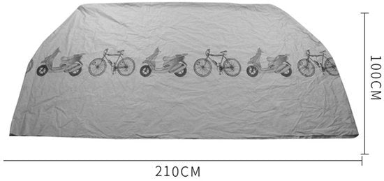 Coprimozzo per bicicletta impermeabile - Coprimozzo per unica bicicletta - Protezione contro la polvere - Protezione UV - Polietilene resistente - Dimensioni 200 x 115 cm - Coprimozzo per bicicletta