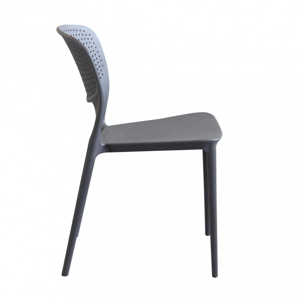 Sedia Mets 56x46x80 h cm in Plastica Taupe