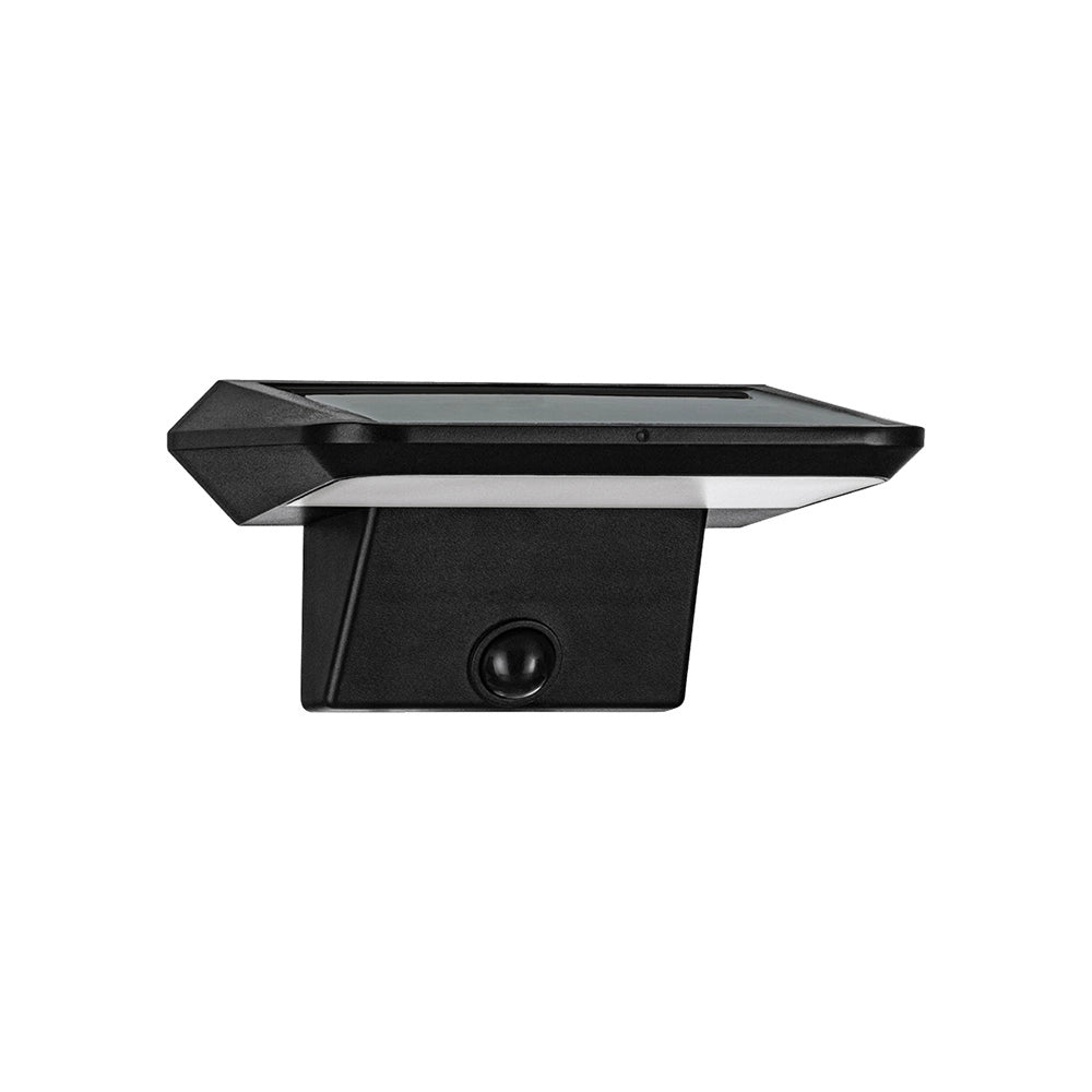 Luce Solare Esterno Moderna Porrassa Policarbonato Nero E Bianco Led