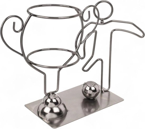Supporter di calcio - design calciatore - sportivi - amanti del vino - 30 x 10 x 20 cm.